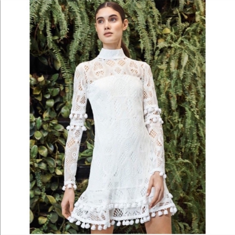 ALEXIS Callisto Dress White Pom Pom Medium bride